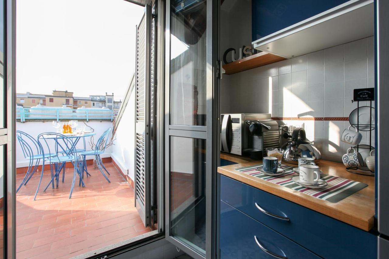 The Cosy Terrace Of Milano- Via Sardegna Lägenhet Exteriör bild